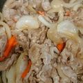 ひよこ口のぴーちゃん's cooksnap of when they made 豚のこま切れ肉で焼肉弁当.