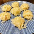 赤い彗星☆'s cooksnap of when they made 蟹カマ豆腐焼売.