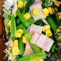 ツインズ♀ママ's cooksnap of when they made ✽♥ベーコンと小松菜の簡単レンジソテー♥.