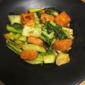 クックYXCDP9☆'s cooksnap of when they made チンゲン菜と厚揚げのピリ辛炒め.