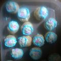 kyokoha's cooksnap of when they made ミニシュークリーム☆ホワイトチョコがけ♡.