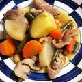 カオリータ's cooksnap of when they made 秋です。豚肉大豆と旬なさつま芋人参の煮物.
