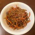 cherry111☆'s cooksnap of when they made 簡単☆こんにゃくと人参のきんぴら.