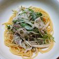 kutsuken's cooksnap of when they made 簡単♪鯖缶＆水菜・新玉混ぜ混ぜサラダ.