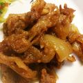 のぶ代's cooksnap of when they made ご飯が進む～！豚こま肉の味噌しょうが焼き.