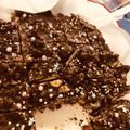 kingen's cooksnap of when they made 簡単　材料３つでざくざくチョコバー。.
