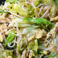 ★ほのどんママ★'s cooksnap of when they made 簡単！もやしとレタスの卵とじ.