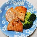 ＊れいぴん＊'s cooksnap of when they made ハムステーキのオイバター焼き☆.