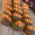 monemaruku's cooksnap of when they made ホットドッグ？！可愛いクッキー♥.