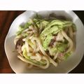 11:11ss's cooksnap of when they made ニンニク香る豚キャベツの塩焼きうどん.