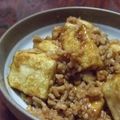 ロシアン's cooksnap of when they made ご飯すすむ♫豆腐の甘辛鶏そぼろがけ♡♥.