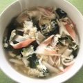 クックYS50's cooksnap of when they made ■簡単朝昼■かにかま卵わかめスープ減量夜.