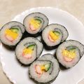 おかぶ〜ま's cooksnap of when they made シンプルなサラダ巻き寿し♡.