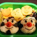 toumi's cooksnap of when they made おむすびまんとこむすびまんのキャラ弁.