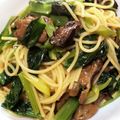 キャトルル's cooksnap of when they made スモーク牡蠣とネギ・小松菜のパスタ☆.