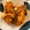Khara10's cooksnap of when they made 包丁いらずの鶏ももキムチマヨ炒め.