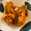Khara10's cooksnap of when they made 包丁いらずの鶏ももキムチマヨ炒め.