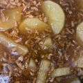 yukorinkoo's cooksnap of when they made 簡単♪かのやの出汁で豚挽肉と大根の煮物.