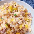 ☆３匹の子ぶた☆'s cooksnap of when they made たくあんチャーハン♪カリカリ食感♪.