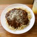 花時計咲いた's cooksnap of when they made レトルトカレーのお好みパスタ.