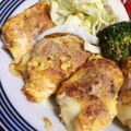 Rillybrown's cooksnap of when they made ＊糖質制限♪チーズを巻いた豚肉のピカタ＊.