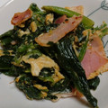TaniYuri's cooksnap of when they made 簡単☆ほうれん草ベーコンの卵とじ.