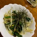 クックR9LDQJ☆'s cooksnap of when they made ほうれん草ののりじゃこナムル.