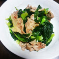 ひなたのねこやなぎ's cooksnap of when they made ターサイと豚肉のにんにくしょうゆ炒め.