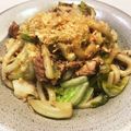 みらい３１１'s cooksnap of when they made サバ缶で焼きうどん☆.
