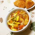 ネコかえる's cooksnap of when they made 残りカレーでカレーうどん.