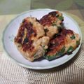 ゆりりんぱ＊'s cooksnap of when they made むね肉とニラのミンチ焼き☆.