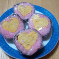 ナザナンザラ's cooksnap of when they made 【巻き寿司】ハートの卵焼き♡.