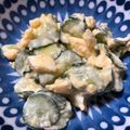クラミー's cooksnap of when they made ランチ夕食に♪胡瓜とゆで卵だけのサラダ.
