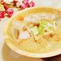ももちゃんのれしぴ's cooksnap of when they made 冬野菜のごま豆乳豚汁.