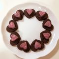 miyukosan's cooksnap of when they made バレンタイン☆ルビーチョコサンドクッキー.