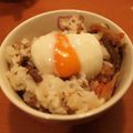 悠人まま's cooksnap of when they made 七目牛すき混ぜご飯 温泉卵のせ.