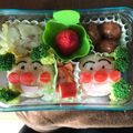 クックAROOL4☆'s cooksnap of when they made クリスマスに♪アンパンマンサンタのお弁当.