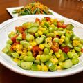 Superlittleboo's cooksnap of when they made 夏がギュッと詰まった 夏の彩りサラダ.
