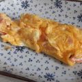 きらり流れ星's cooksnap of when they made 魚肉ソーセージ入り☆卵焼き.
