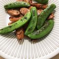 bonandsora's cooksnap of when they made スナックエンドウとウインナー炒め.