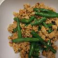 milkyk's cooksnap of when they made いんげんとひき肉のピリ辛炒め.