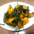 えだま21's cooksnap of when they made ニラ・かぼちゃごま和え♪.