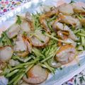 サオリ's cooksnap of when they made ホタテとわかめきゅうりのワサビ醤油和え.