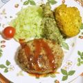 mmameco's cooksnap of when they made ふわふわハンバーグ.
