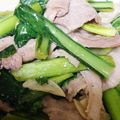 あかぷり's cooksnap of when they made 【農家のレシピ】小松菜と豚肉の炒め物.