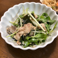 mikutasu's cooksnap of when they made さば缶とワカメと水菜のサラダ.