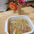 たかぺ＠２１'s cooksnap of when they made ほんだしで！ベーコンと白菜の黄金スープ☆.