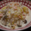 ＊葉っぱちゃん＊'s cooksnap of when they made 春キャベツとサーモンのミルクリゾット.