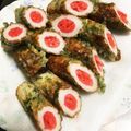 ☆☆彩ママ☆☆'s cooksnap of when they made 揚げない～紅生姜入りちくわ磯辺揚げ.