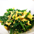 なおきんとん's cooksnap of when they made 超簡単ほうれん草と卵の胡麻和え　すりごま.